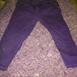 Purple denim justice jeans